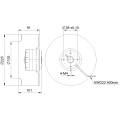 225mm Durchmesser X101mm AC Radialventilatoren mit wartungsfreien Kugellagern